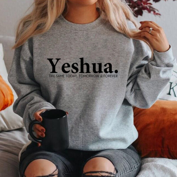Vintage Yeshua Christian Sweatshirt Christian Apparel Faith - Image 3