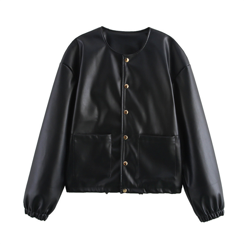 Round Neck Short Jacket