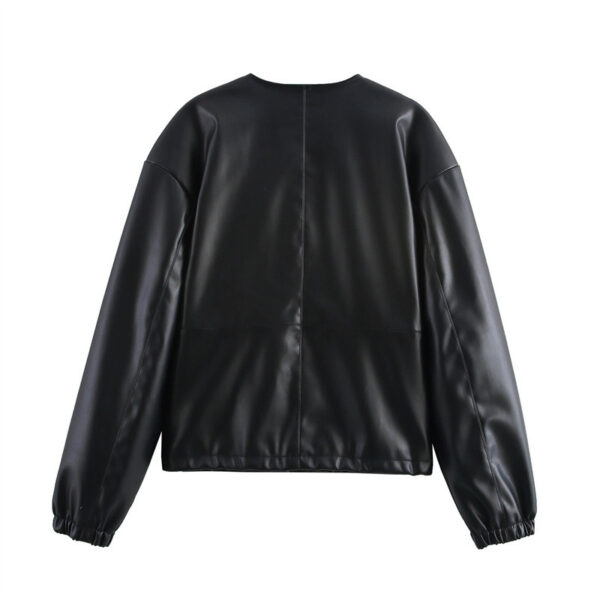 Round Neck Short Jacket - Image 3